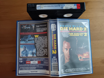 Die hard 2 Showtime vuokrakasetti