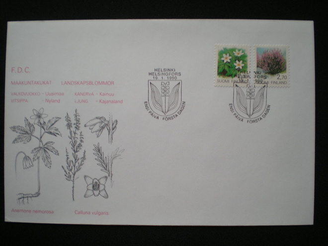 FDC Uudet yleismerkit 19.1.1990 - LaPe 1097-1098