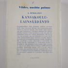 A. Hinkkanen : Kansakoululainsäädäntö - pikkukuva 2