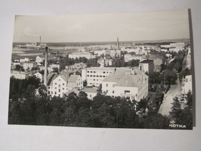 VANHA Postikortti Kotka 1950-l Alkup.Mallikappale