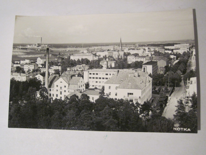 VANHA Postikortti Kotka 1950-l Alkup.Mallikappale