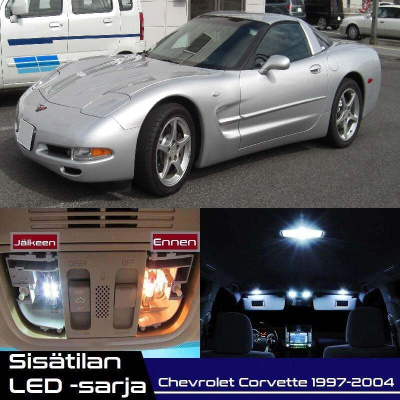 Chevrolet Corvette (C5) Sisätilan LED-sarja 6-os