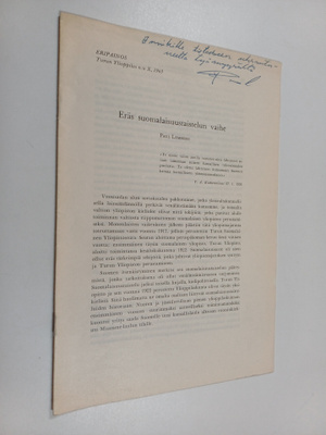 Paul Lemberg : Eräs suomalaisuustaistelun vaihe