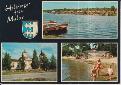Malax, vaakuna  sommitelmakortti   e42