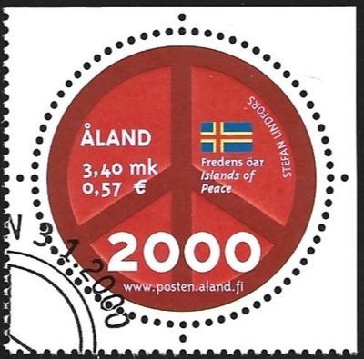 Åland 2000  ÅBL 4  Millenium 3,40 mk EP leima LaPe 165