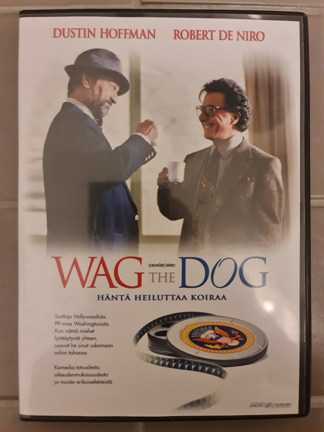 Wag the Dog – häntä heiluttaa koiraa, dvd, Barry Lewison