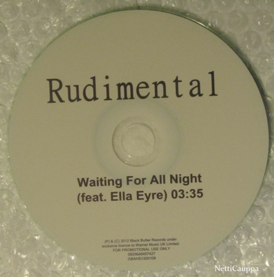 Rudimental • Waiting For All Night PROMO CDr-Single