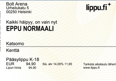 Eppu Normaali @ Bolt Areena 6.6.2026