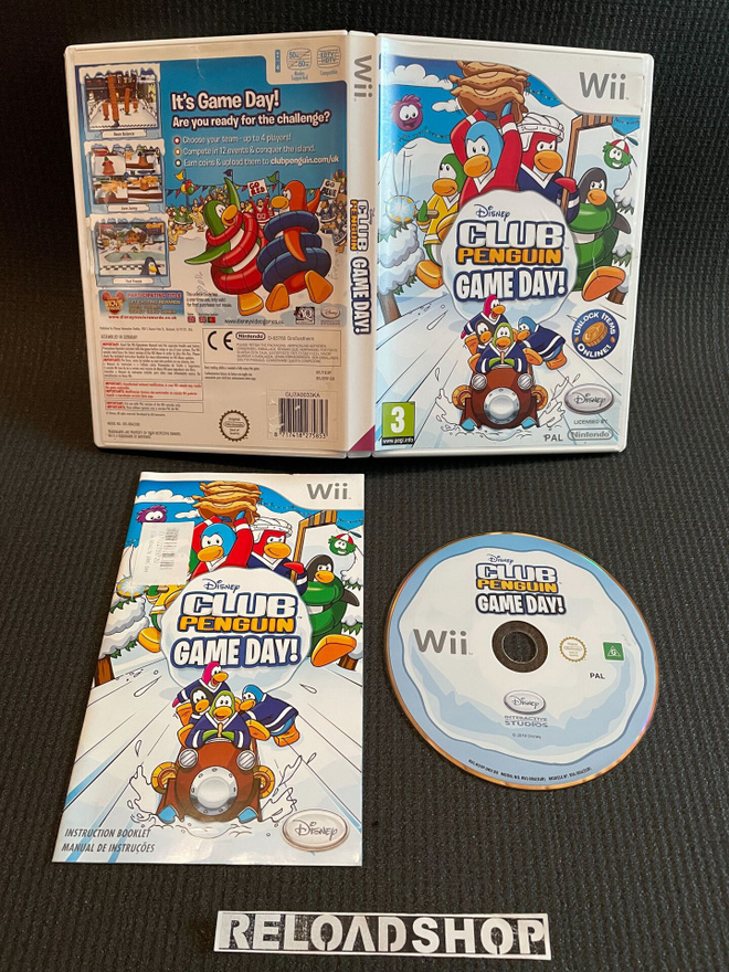 Disney Club Penguin Game Day Wii - CiB