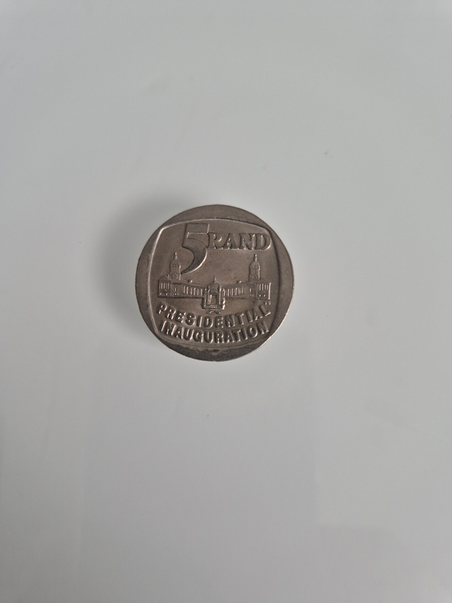Etelä-Afrikka	kolikko 1994	 5	rand     (14612)