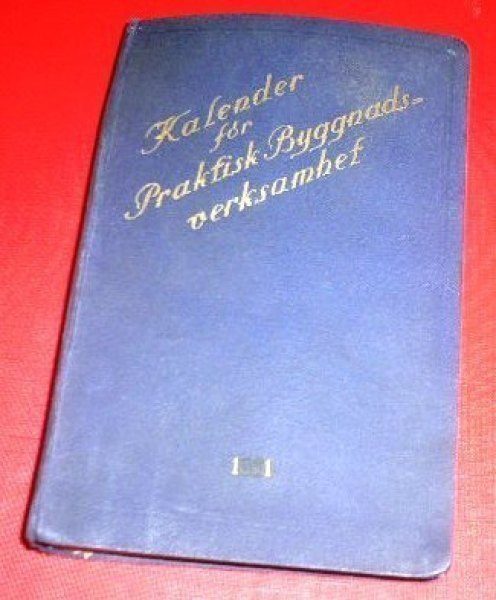 Kalender för Praktisk Byggnadsverksamhet 1931