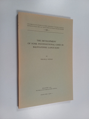 Felix J. Oinas : The Development of the Postpositional Ca...