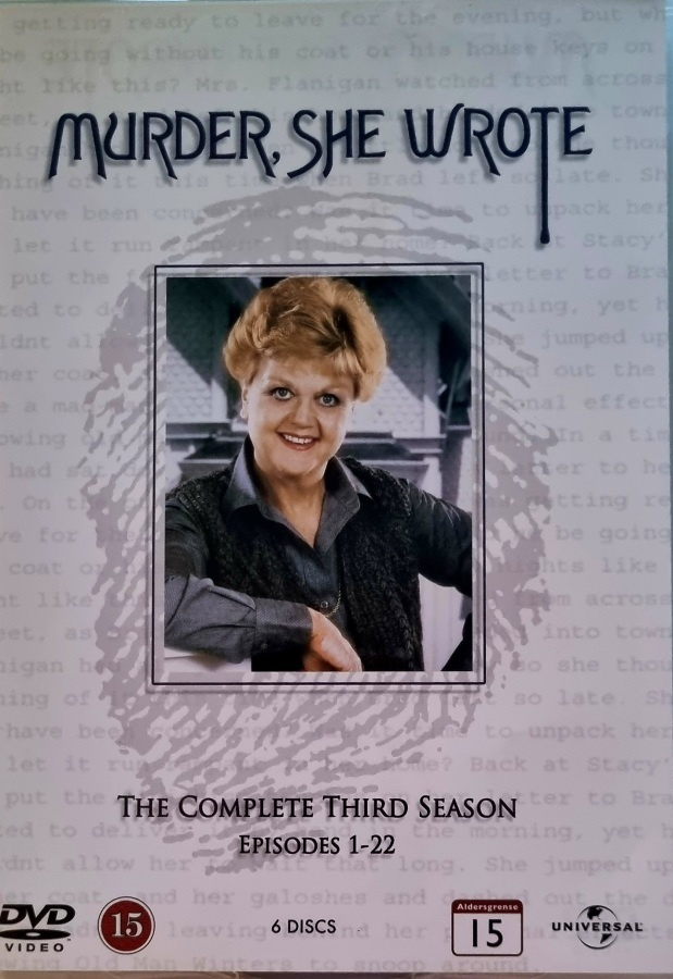 MURDER, SHE WROTE - THE COMPLETE THIRD SEASON DVD (6 DISCS)