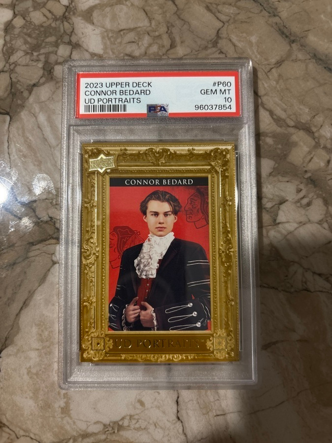 2023-24 Upper Deck UD Portraits #P60 Connor Bedard (PSA 10)