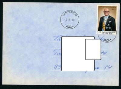 FDC 1980 Kekkonen ( UKK ) Tampere-leima