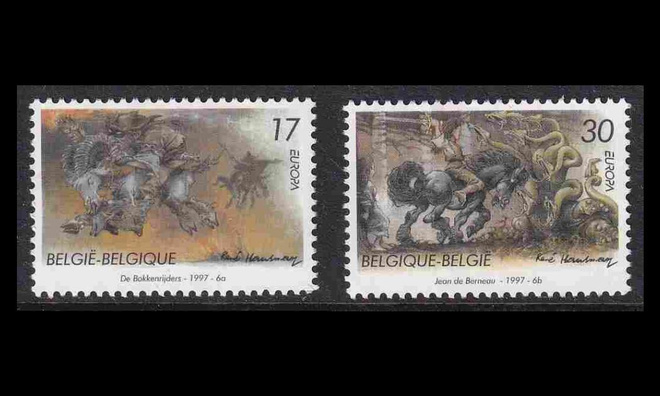 Belgia 2745-6 ** Europa sadut ja legendat (1997)