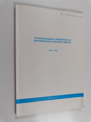 Merja Riippi : Physicochemical Properties of Erythromycin...
