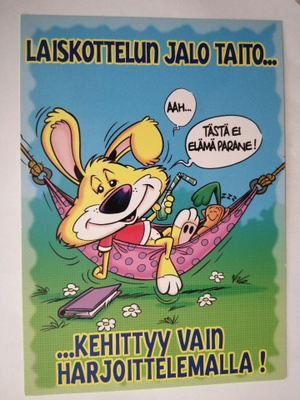 Laiskottelun jalo taito............
