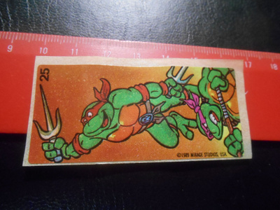 K16 Dunkin Turtles purkkatarra  # 25