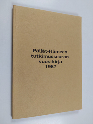 Päijät-Hämeen tutkimusseuran vuosikirja 1987