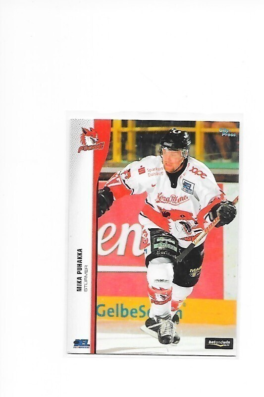 2005-06 DEL Cards #58 Mika Puhakka Saschen HPK Ketterä