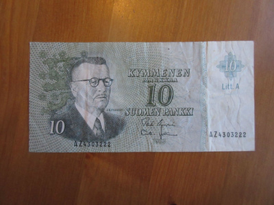 10 mk 1963 (Litt. A, AZ) - Paasikivi