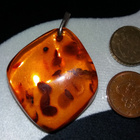 Suuri Vintage Meripihka riipus Amber Itämeren meripihka - pikkukuva 3