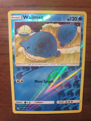 Pokemon Wailmer 45/236 Reverse holo rare