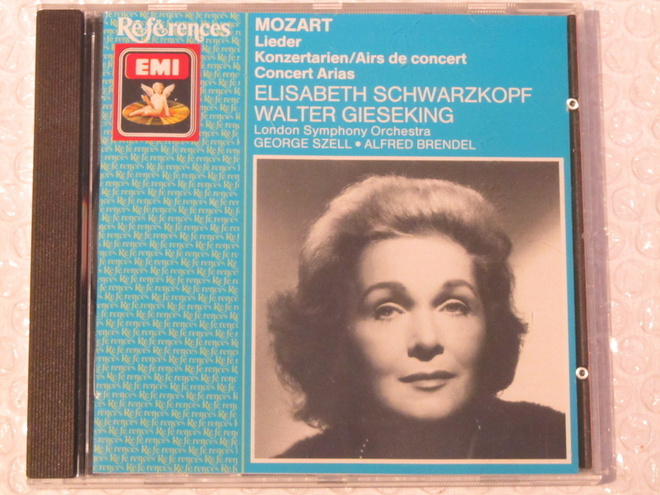 Mozart • Elisabeth Schwarzkopf • Lieder • Konzertarien CD