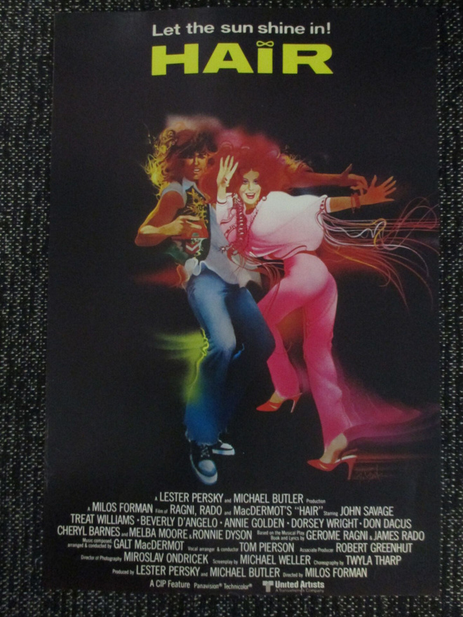 Hair (Milos Forman, 1979) - vanha elokuvajuliste