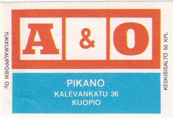 Kuopio, Pikano, Kalevankatu 36,  A & O,    2/10