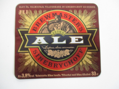 VANHA OLUT ETIKETTI - BROWN ALE (K26-37)