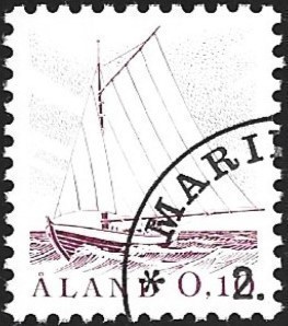 Åland 1985 Yleismerkit 0,10 mk EP leima Lape 008
