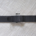 Musta 22mm mesh ranneke taittolukolla - pikkukuva 3