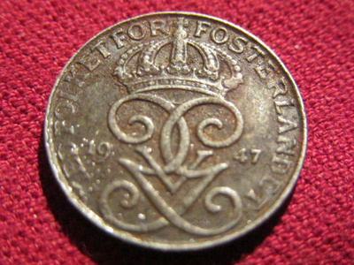 1 öre 1947. Ruotsi-Sweden