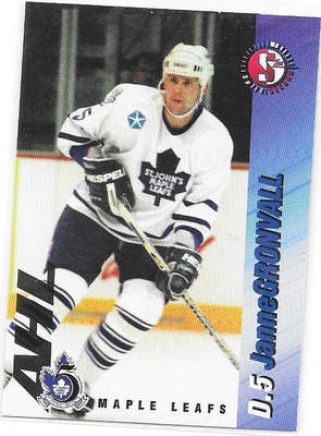 1995-96 St John`s Maple Leafs #5 Janne Grönvall Tappara farm