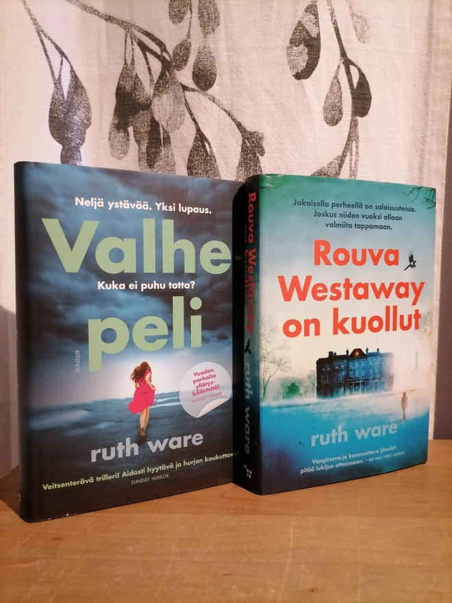 Ruth Ware - Valhepeli & Rouva Westaway on kuollut 1.p.