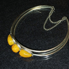 Vintage Honey egg Amber meripihka rannekoru - pikkukuva 2