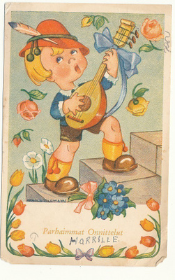 Arnold TILGMAN - Könnin "Onnittelu"-sarjan kortti