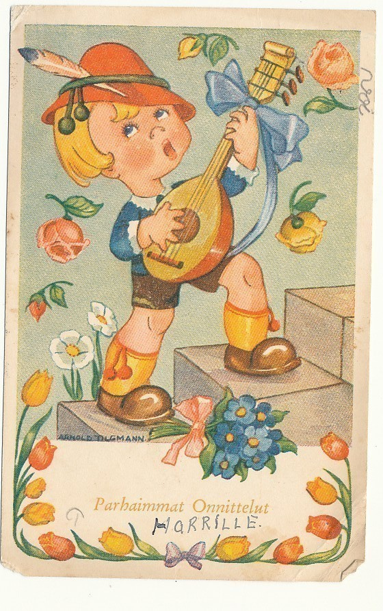 Arnold TILGMAN - Könnin "Onnittelu"-sarjan kortti
