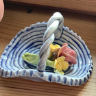 kukkakori pienikori keramiikka - pikkukuva 1
