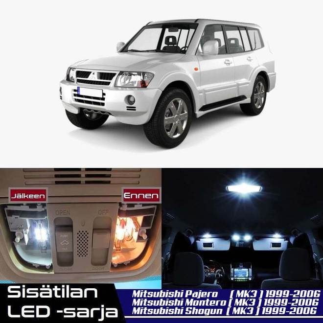 Mitsubishi Pajero (MK3) Sisätilan LED-sarja 18-o