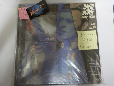 DAVID BOWIE - SOUND + VISION EX+/EX+ 3CD+CDV EP