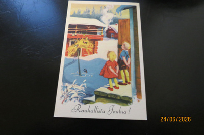 O.VIKAINEN 1954 KULKENUT KORTTI