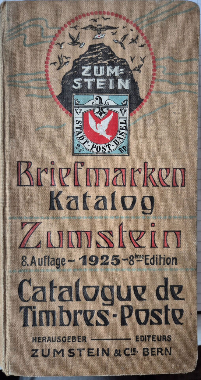 Postimerkkiluettelo 1925, Zumstein