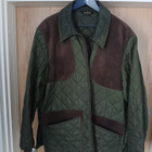 Barbour miesten tikkitakki vihreä/mokka XL - pikkukuva 1