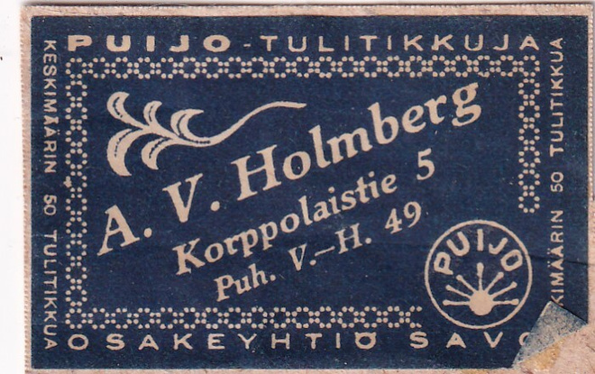 A. V. Holmberg . Korppolaistie 5  s15/3