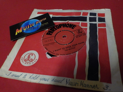 THE BEATLES - I WANT TO HOLD YOUR HAND VG+ 7'' SINGLE