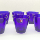 Kaj Franck koboltinsininen Kartio snapsilasi 6 kpl, Iittala - pikkukuva 1