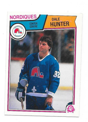 1983-84 OPC #293 Dale Hunter Quebec Nordiques gooni